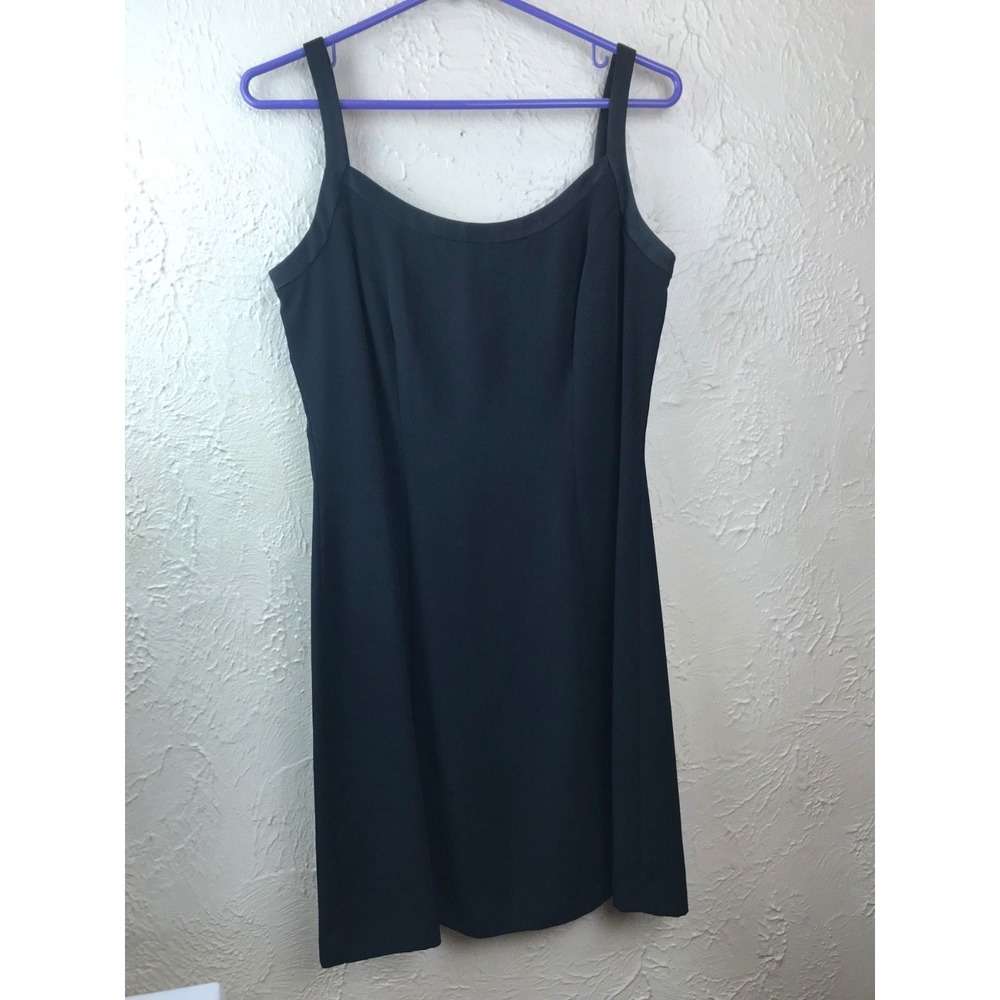 Donna Ricco New York Black Sleeveless Dress sheath size 8‎